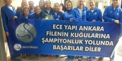 Seramiksan Spor Bayan Voleybol Takımı Ankara Bayilerimizden Ece Yapı'yı Ziyaret Etti