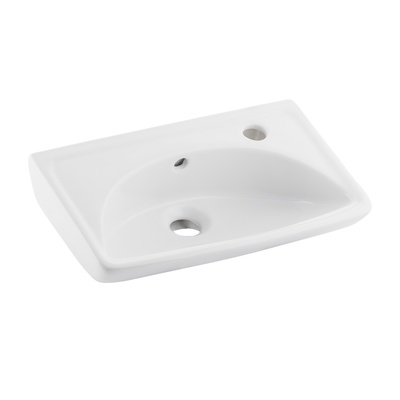 LAVABO SINGOLO 45 CM CON FORO RUBINETTERIA