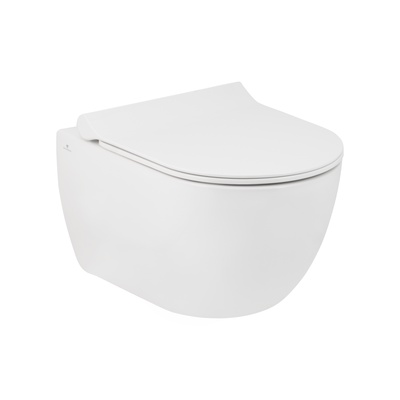 HILL VASO SOSPESO BIANCO OPACO RIM-OUT CON FUNZIONE BIDET