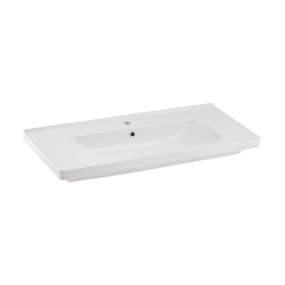 SATURN EDGED SHELF WASHBASIN 100 CM