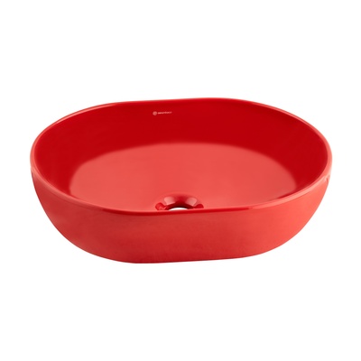 ALTO GLOSSY RED COUNTERTOP WASHBASIN