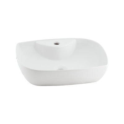 DIES MATT WHITE COUNTERTOP WASBASIN WITH TAP HOLE