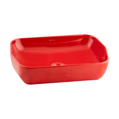 LUCIDA GLOSSY RED COUNTERTOP WASHBASIN