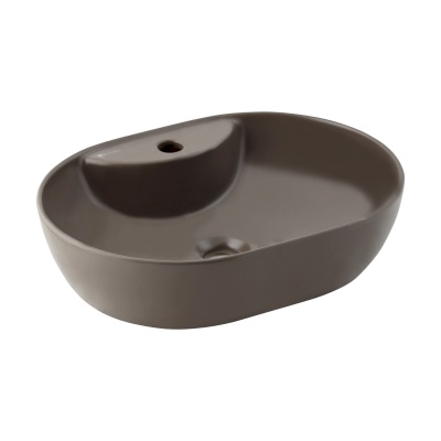 ALTO MATT METALIC BROWN COUNTERTOP WASHBASIN WITH TAP HOLE