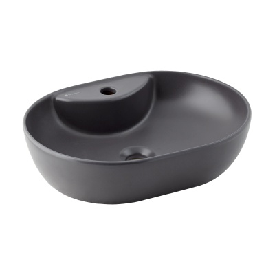 ALTO MATT ANTHRACITE COUNTERTOP WASHBASIN WITH TAP HOLE