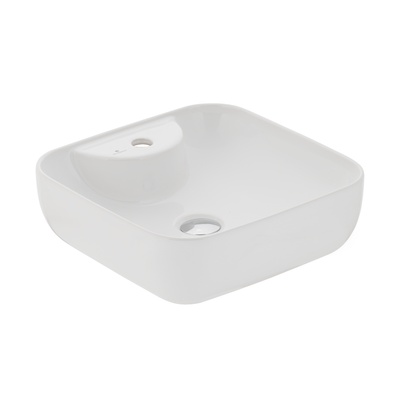 FORM MATT WHITE COUNTERTOP WASHBASIN WITH TAP HOLE