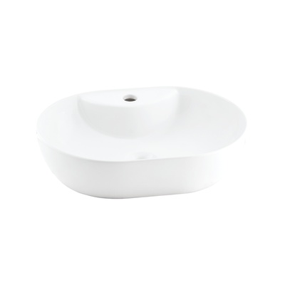 ALTO MATT WHITE COUNTERTOP WASBASIN WITH TAP HOLE