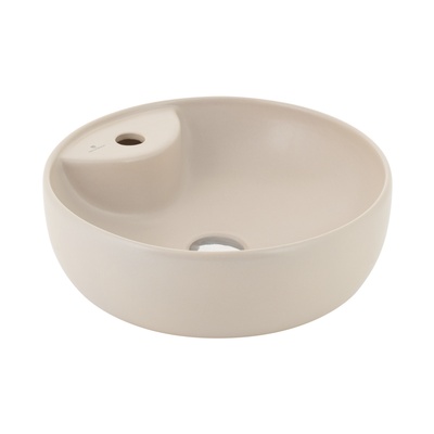 SOLE MATT CAPPUCCINO COUNTERTOP WASHBASIN WITH TAP HOLE