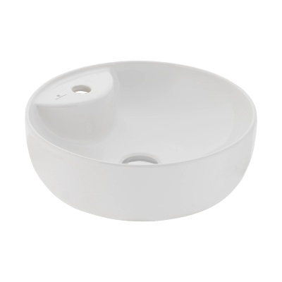 SOLE WHITE COUNTERTOP WASHBASIN WITH TAP HOLE