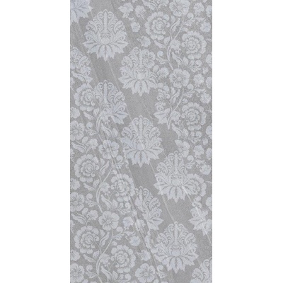 60*120 LECCE DAMASK MOTİF KOYU GRİ