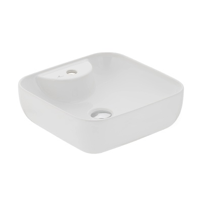 FORM LAVABO DA APPOGGIO BIANCO CON FORO RUBINETTERIA